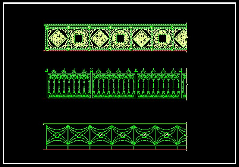 ★圍牆欄杆鐵藝鍛造設計Autocad模板 歐式古典鐵藝鍛造設計 鐵藝鍛造設計圖 鐵藝鍛造設計元素