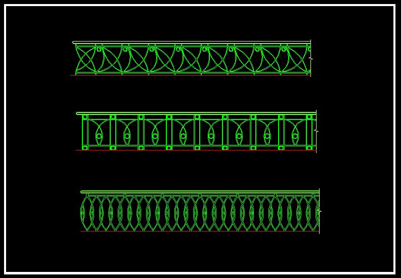 ★圍牆欄杆鐵藝鍛造設計Autocad模板 歐式古典鐵藝鍛造設計 鐵藝鍛造設計圖 鐵藝鍛造設計元素